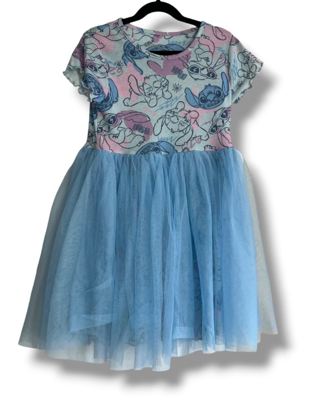 Lilo and Stitch Short Sleeve Tulle Dress Size Medium 7-8